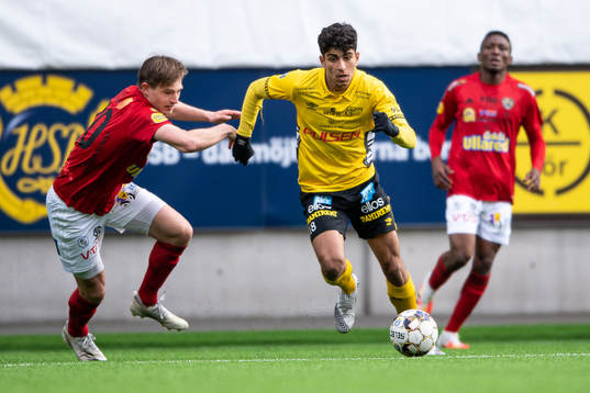 Falkenbergs Linus Dahl och Elfsborgs Ahmed Qasem