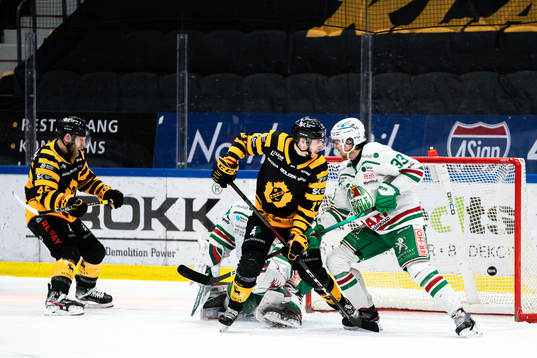 Skellefteås Oscar Möller och Pär Lindholm jublar