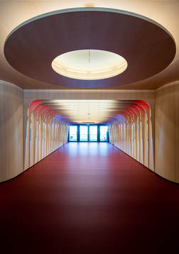 General interior view of the players tunnel at Ullevaal