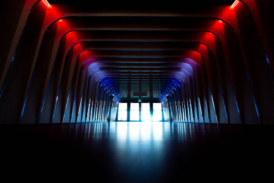 General interior view of the players tunnel at Ullevaal