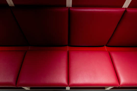 General interior view of the referee dressing room at
