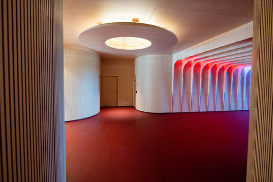 General interior view of the players tunnel at Ullevaal