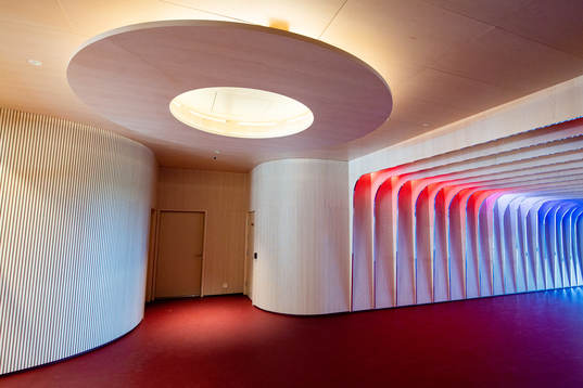 General interior view of the players tunnel at Ullevaal