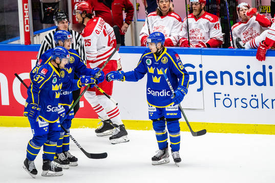 Sveriges Jesper Pettersson, Mattias Norlinder och Markus