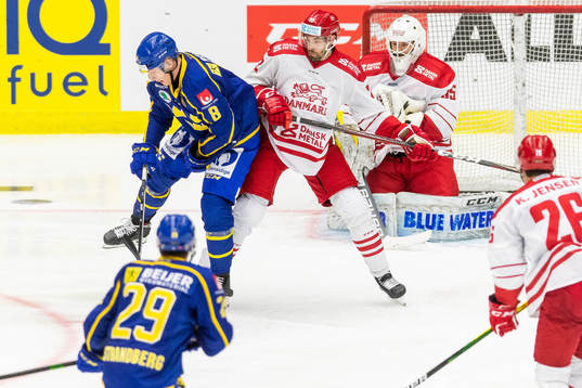 Sveriges Fredrik Olofsson och Danmarks Markus Lauridsen