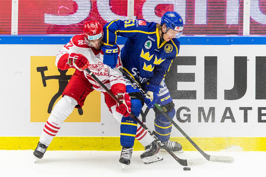 Danmarks Markus Lauridsen och Sveriges Emil Sylvegård