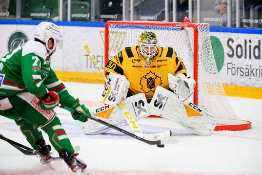 Rögles Joseph LaLeggia och Skellefteås målvakt Gustaf