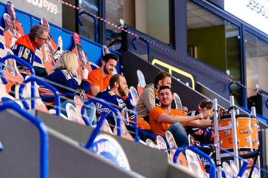 Växjös supportrar på läktaren