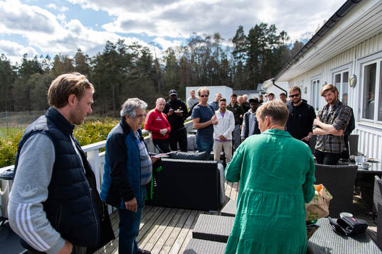 GAIS materialförvaltare Davod ”Amo” Rahimi avtackas av
