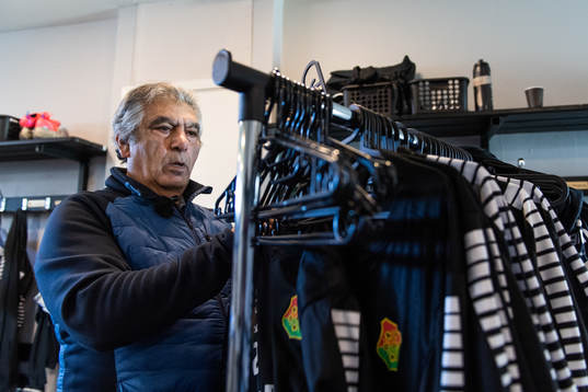 GAIS materialförvaltare Davod ”Amo” Rahimi i