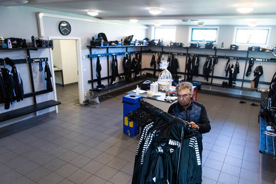 GAIS materialförvaltare Davod ”Amo” Rahimi i