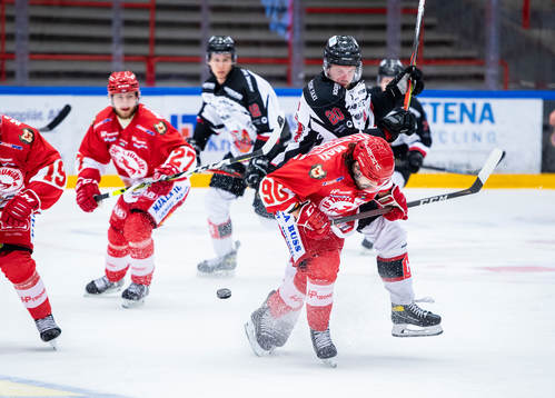 Troja/Ljungbys  Kevin Karlsson  och Hudiksvalls Henrik