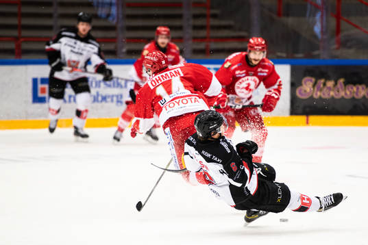 Troja/Ljungbys Oscar Öhman och Hudiksvalls Gustav Nielsen