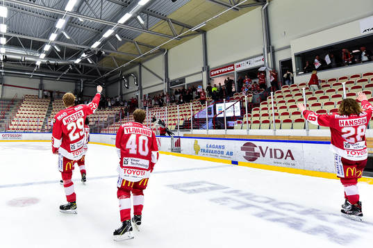 Troja/Ljungbys Simon Wester, Jesper Ylivainio och Måns