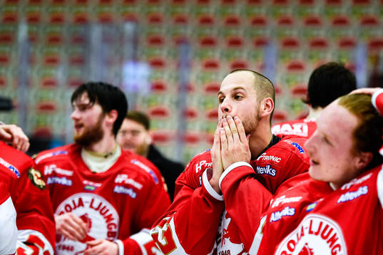 Troja/Ljungbys Karl Olofsson jublar