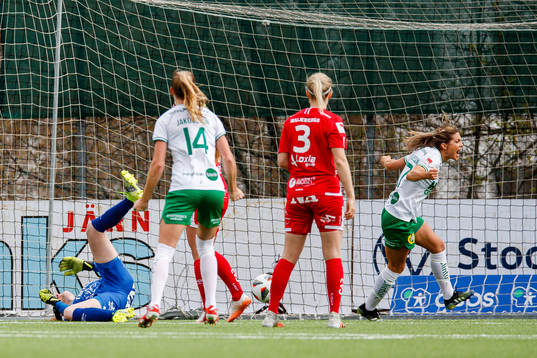 Hammarbys Hanna Folkesson jublar