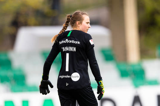 Hammarbys målvakt Anna Tamminen