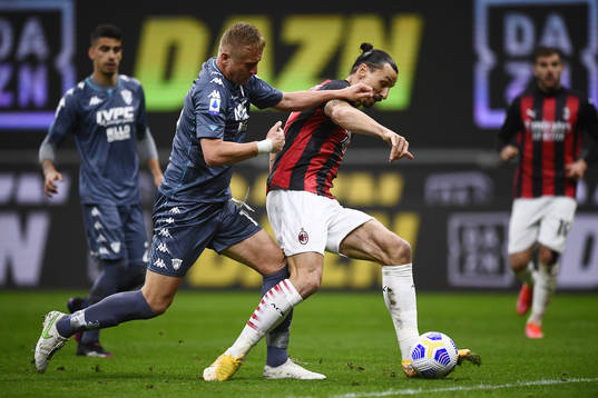 Zlatan Ibrahimovic of Milan