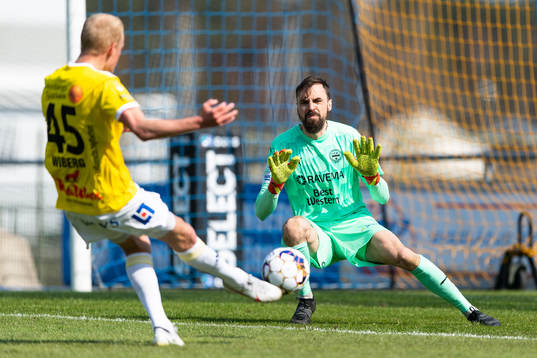 Värnamos målvakt Pilip Vaitsiakhovich