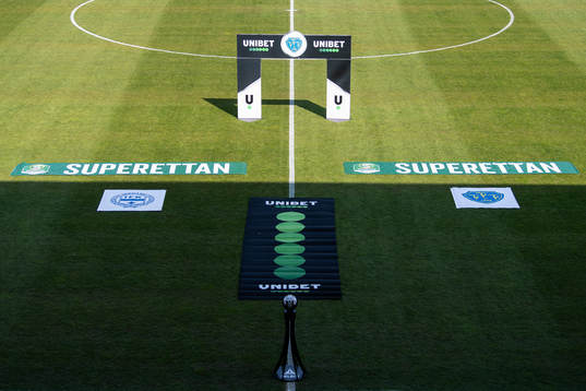 Falcon Alkoholfri Arena före fotbollsmatchen i Superettan