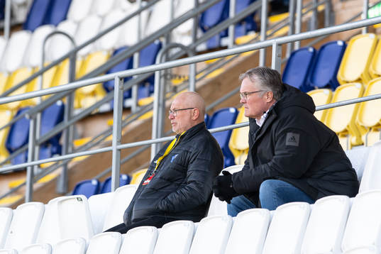 Falkenbergs sportchef Håkan Nilsson och ordförande Patrik