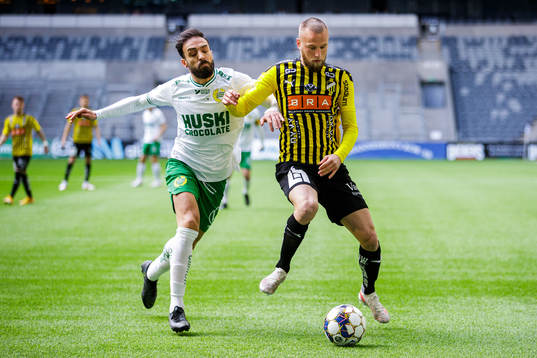 Hammarbys Abdul Khalili och Häckens Alexander Faltsetas