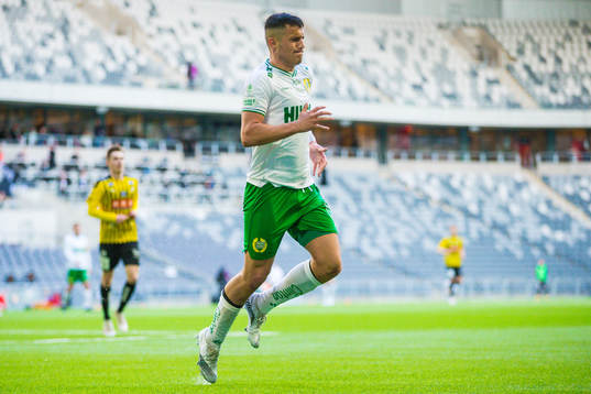 Hammarbys Astrit Selmani har ont