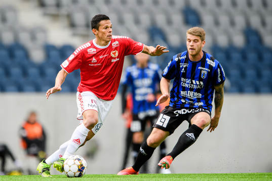 Kalmars Romario Pereira Sipiao och Sirius Marcus Mathisen