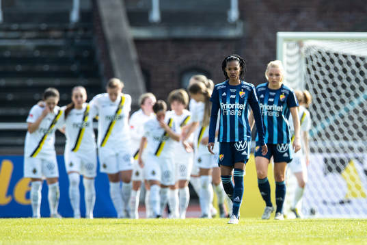 Djurgårdens Linda Maserame Motlhalo deppar