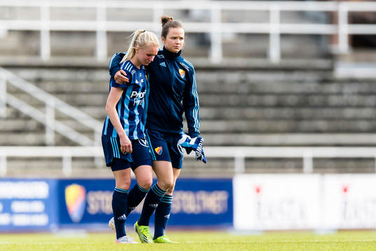 Djurgårdens Nellie Lilja deppar med lagkamrat