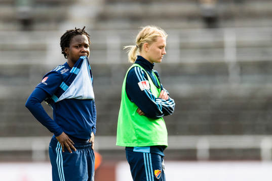 Djurgårdens Portia Boakye deppar