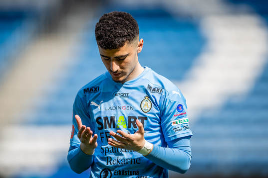 AFC Eskilstunas Ismet Lushaku ber