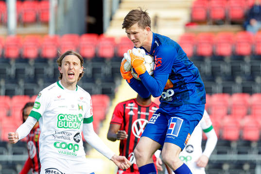 Varbergs målvakt August Strömberg