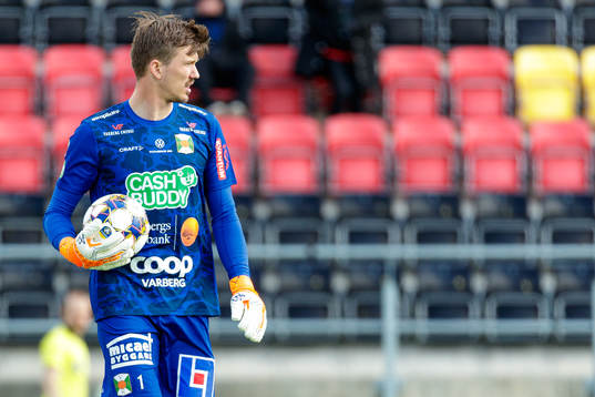 Varbergs målvakt August Strömberg