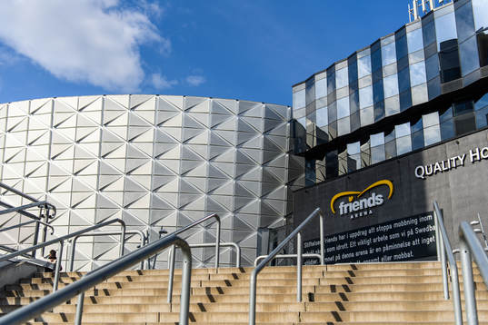 Exteriör vy av Friends Arena