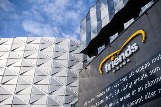 Exteriör vy av Friends Arena