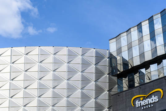 Exteriör vy av Friends Arena