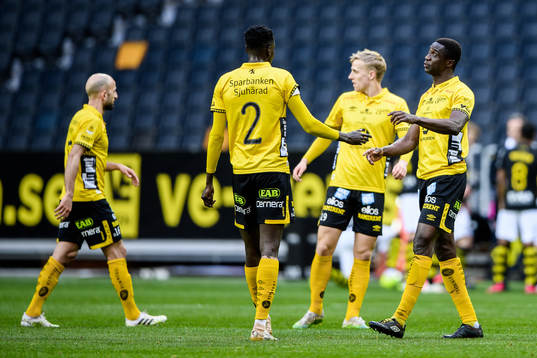Elfsborgs Joseph Stanley Okumu och Maudo Lamine Jarjué