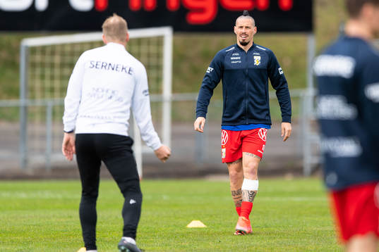 IFK Göteborgs Marek Hamsik före fotbollsmatchen i