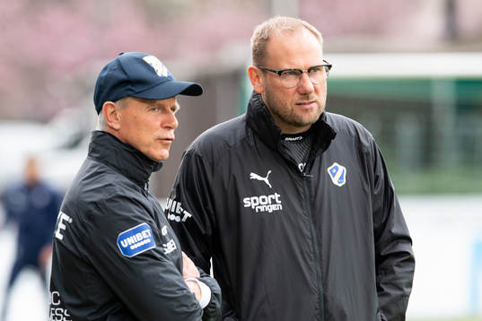 IFK Göteborgs tränare Roland Nilsson  och Halmstads