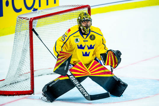 Goalkeeper Samuel Ersson of Sweden