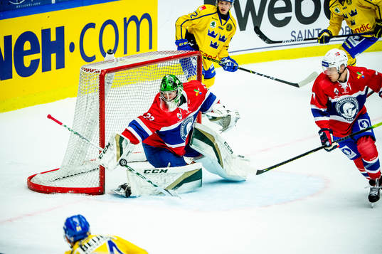 Goalkeeper Henrik Haukeland of Norway