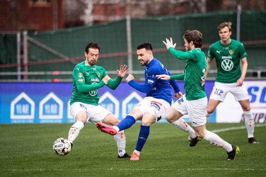 Jönköpings Fredric Fendrich och Daniel Ljung mot