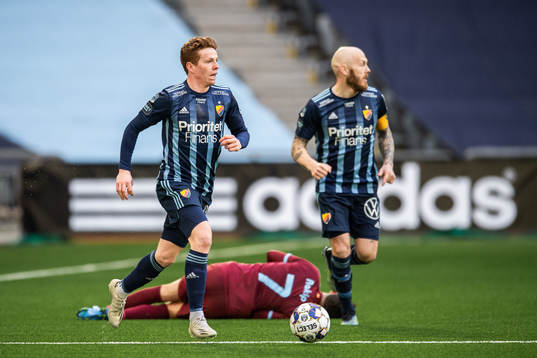 Djurgårdens Aslak Witry och Magnus Eriksson