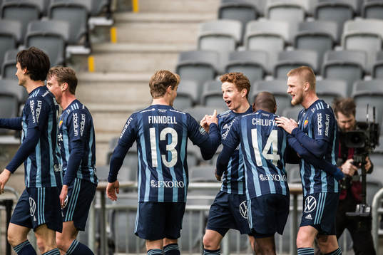 Djurgårdens Aslak Witry jublar