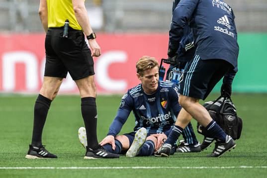Djurgårdens Hampus Finndell får vård