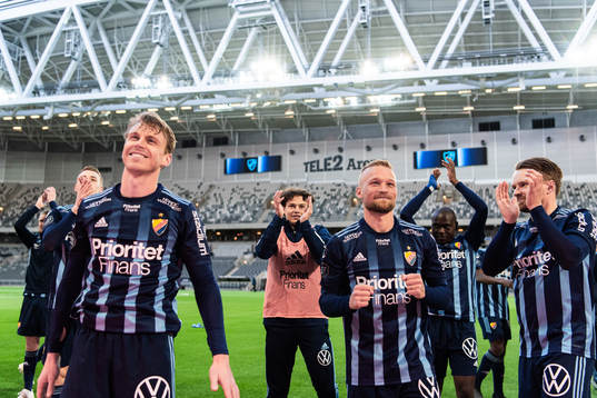 Djurgårdens Rasmus Schüller, Nicklas Bärkroth och Jacob