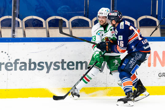 Rögles Niklas Hansson och Växjös Brendan Gaunce