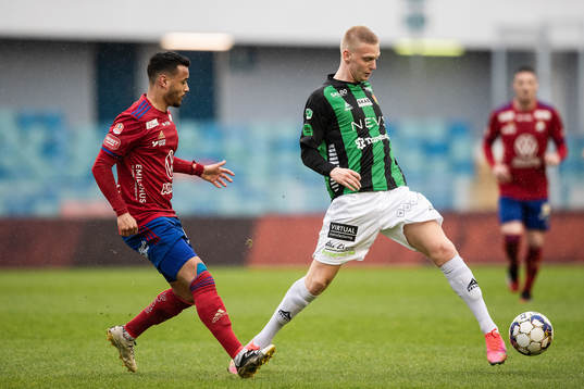 Östers Marc Rochester Sörensen och GAIS Joackim Åberg