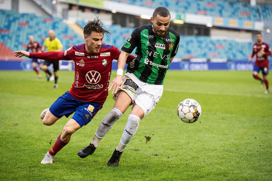 Östers Tatu Varmanen och GAIS Malkolm Moenza